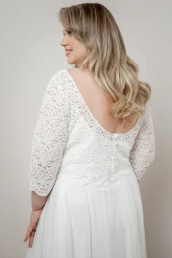 Plus Size Braut Top aus Vintage-Spitze – Florens noni Curvy