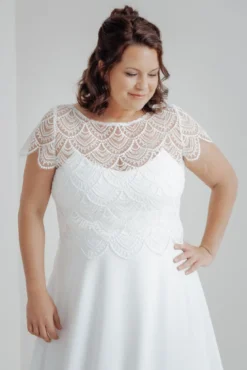 Plus Size Braut Top mit Boho-Muster – Niah noni Curvy