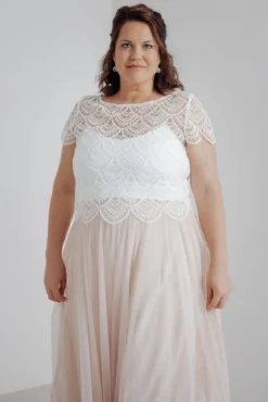 Plus Size Braut Top mit Boho-Muster – Niah noni Curvy