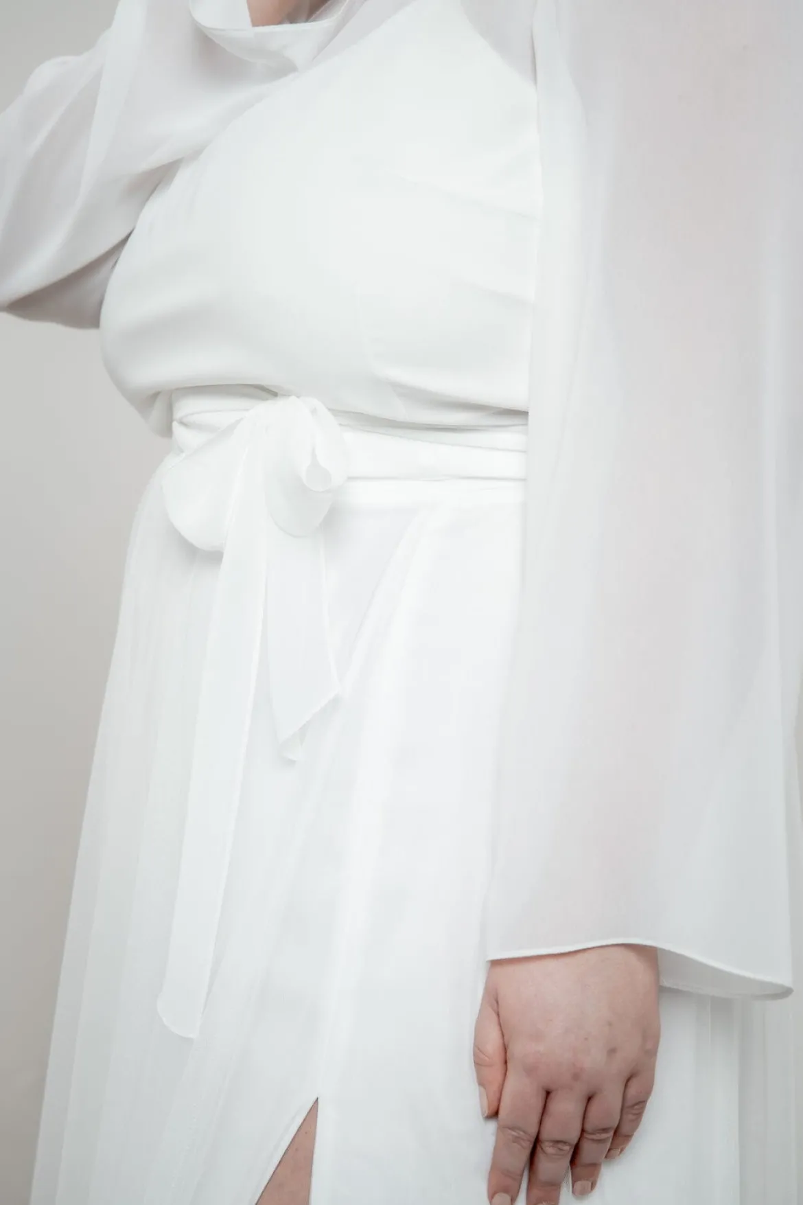 Plus Size Chiffon-Braut Top – Beeke noni Curvy