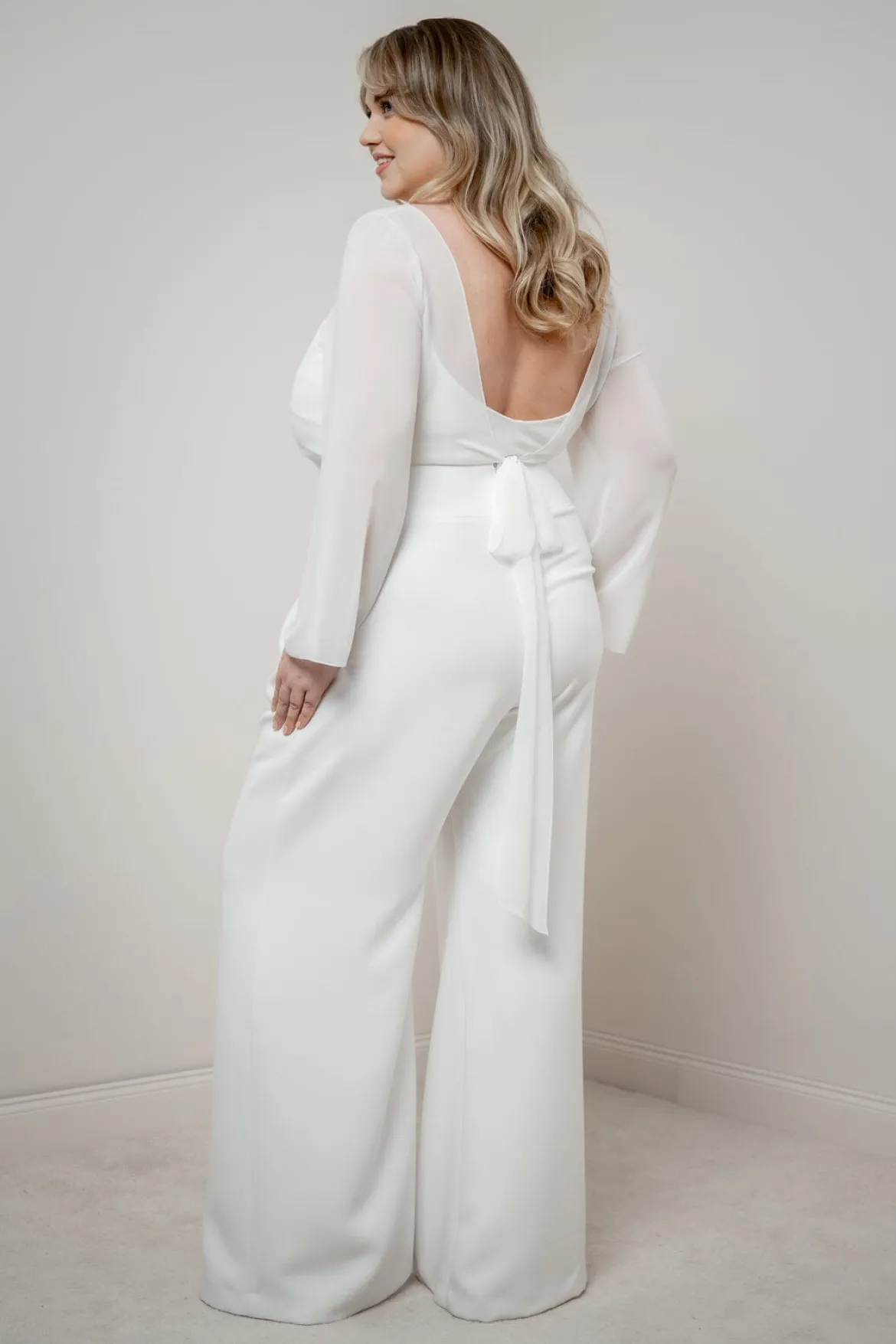 Plus Size Chiffon-Braut Top – Beeke noni Curvy