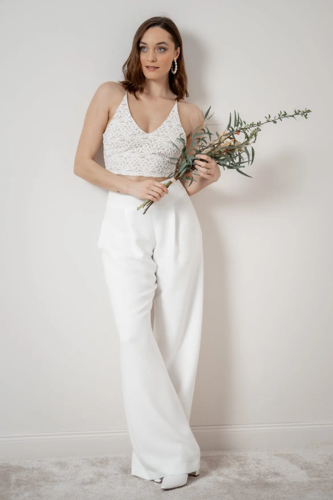 Rückenfreies Braut Top aus Vintage-Spitze – Filiz noni
