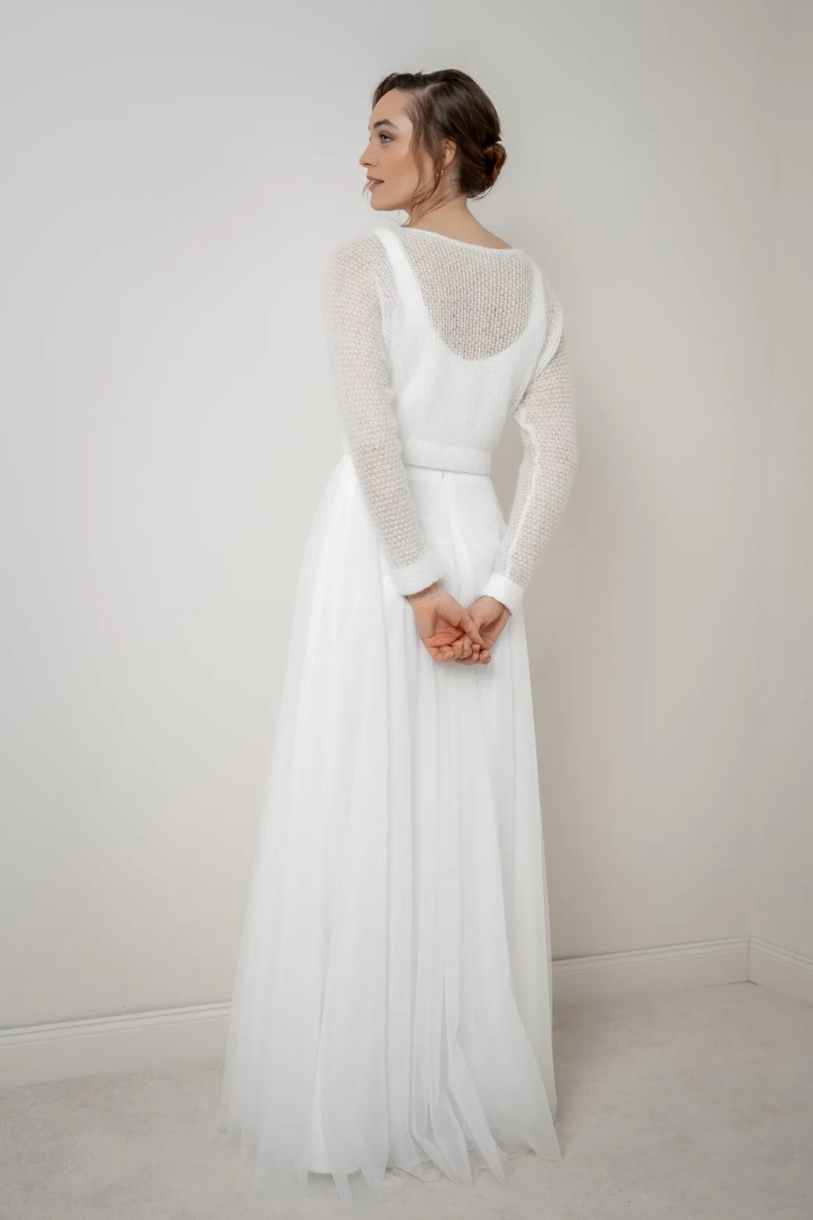 Ärmelfreies Braut Top – Majvi Ivory noni