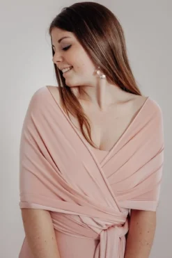 Rosafarbenes Unterziehtop – Long Jersey Bandeau Blush Twobirds