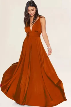 Rostrotes Tube-Top – Long Jersey Bandeau Rust Twobirds