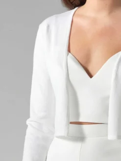 Schlichter Braut Cardigan in Ivory