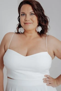 Schlichtes Top mit Herzausschnitt – Pina noni Curvy