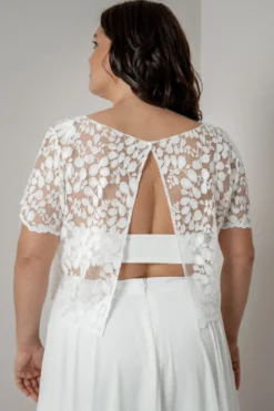 Schlichtes Top mit Herzausschnitt – Pina noni Curvy