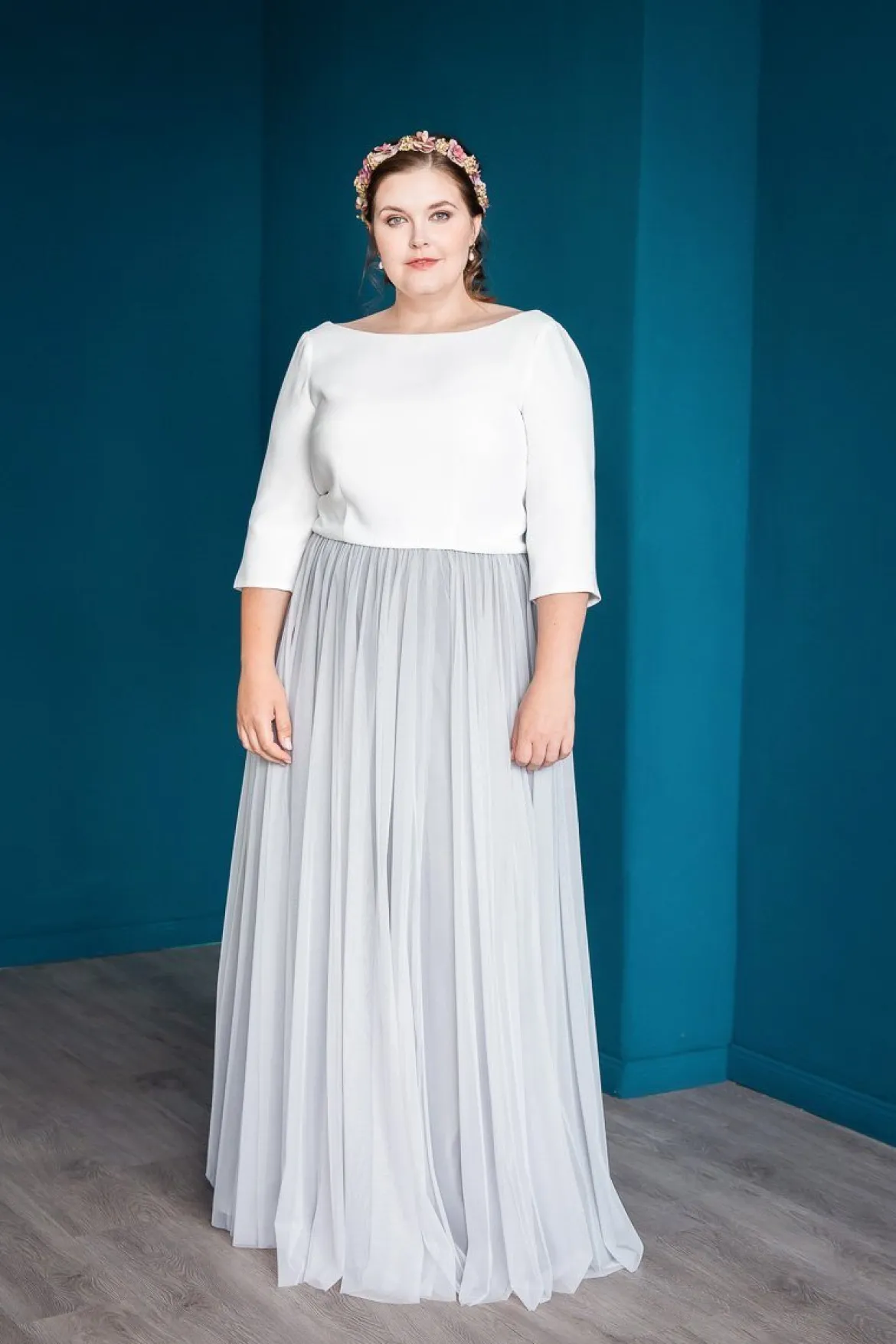 Showroom Only: Grauer Softtüllrock – Maris noni Curvy Selected