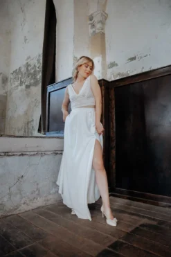 Showroom Only: Ärmelloses Top mit tiefem Ausschnitt – Jala noni Selected