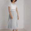 Showroom Only: Tüllrock in Grau – Maris Midi noni Selected