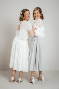 Showroom Only: Tüllrock in Grau – Maris Midi noni Selected