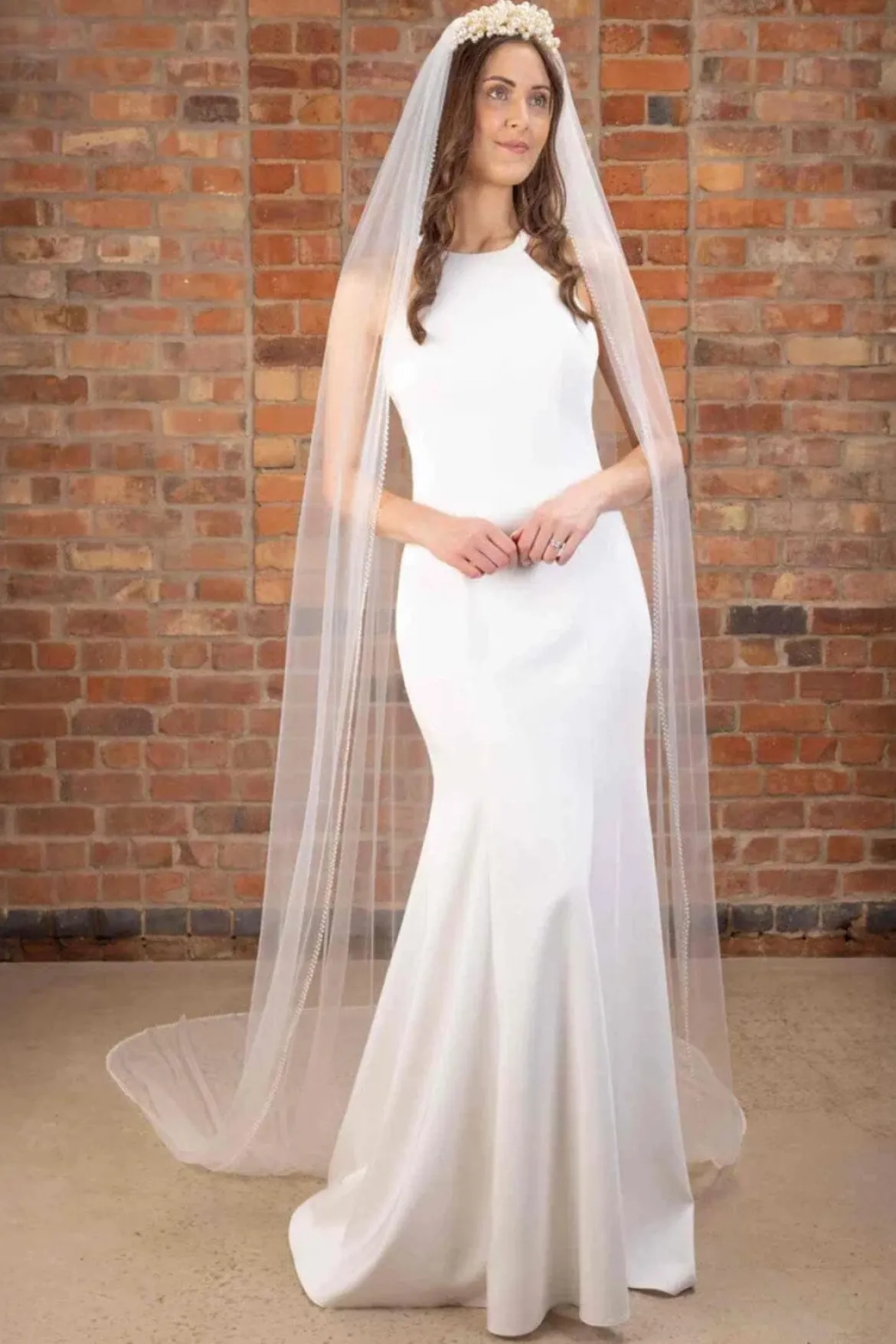 Softtüll-Schleier mit Perlenborte | The Perfect Bridal Company