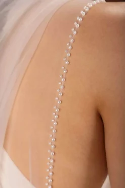 Softtüll-Schleier mit Perlenborte | The Perfect Bridal Company