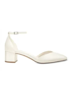 Spitze Brautschuhe – Inez Ivory Satin | G.Westerleigh