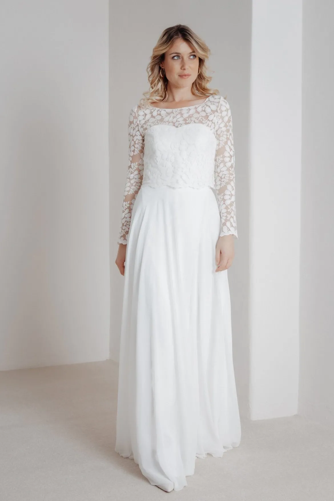Spitzentop aus Botanik-Spitze für die Hochzeit – Norine noni