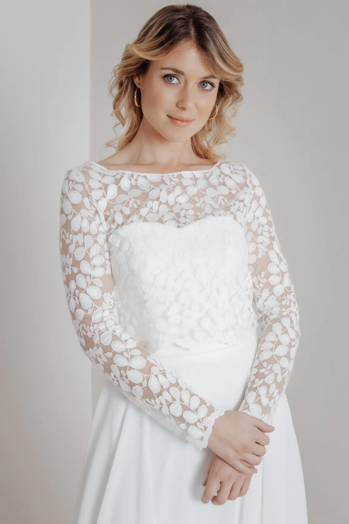 Spitzentop aus Botanik-Spitze für die Hochzeit – Norine noni