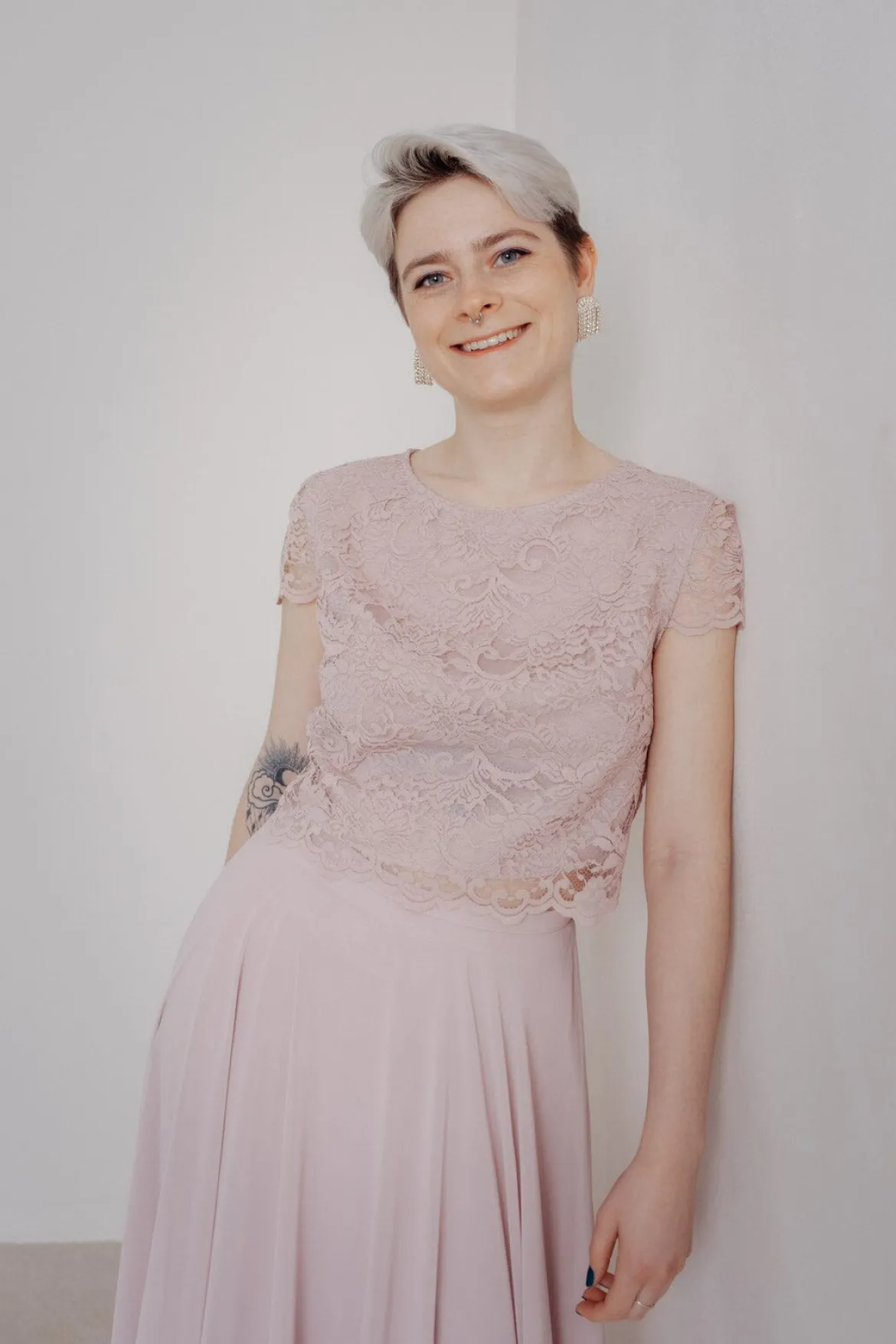 Spitzen-Top – Lilja Rosé Sanna Lindström