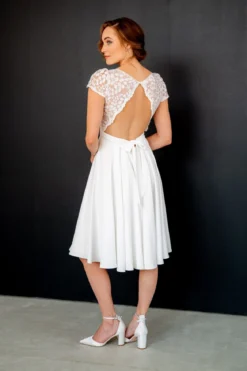 Standesamt-Brautkleid mit Rückendetail – Nelie noni One