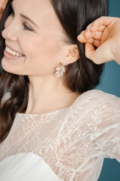 Strass-Ohrstecker für die Hochzeit