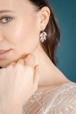 Strass-Ohrstecker für die Hochzeit