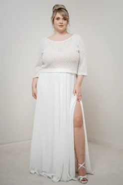 Strick-Braut Top – Haldis noni Curvy