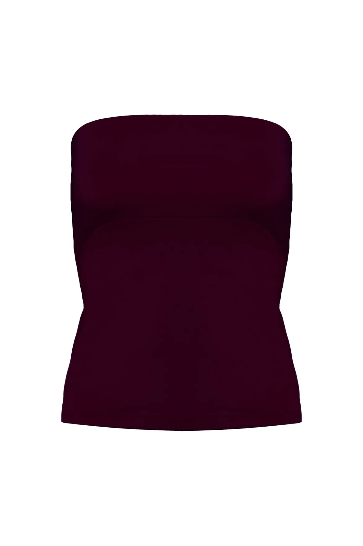 Tube-Top in Weinrot – Long Jersey Bandeau Bordeaux Twobirds