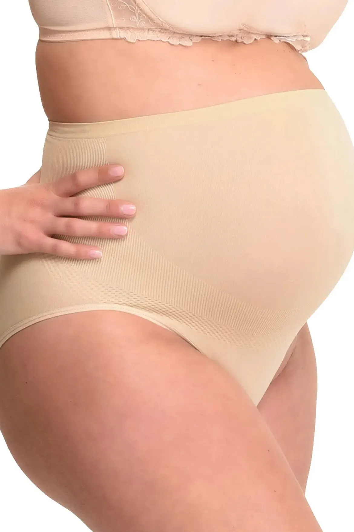 Umstands-Slip in Beige – Mamsy