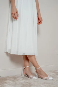 Verzierte Brautschuhe – London Ivory Lace | The Perfect Bridal Company