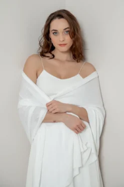 Weiche Braut Stola in Ivory
