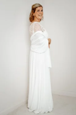 Weiche Braut Stola in Ivory