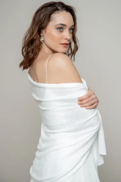 Weiche Braut Stola in Ivory
