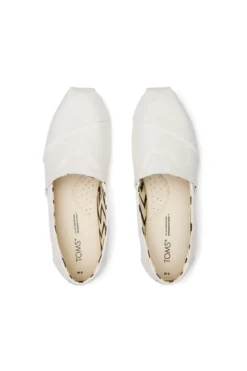 Weiße Espadrilles aus recycelter Baumwolle – TOMS Alpargata